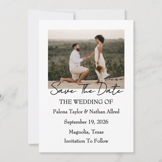 Save The Date Invitation (Front)