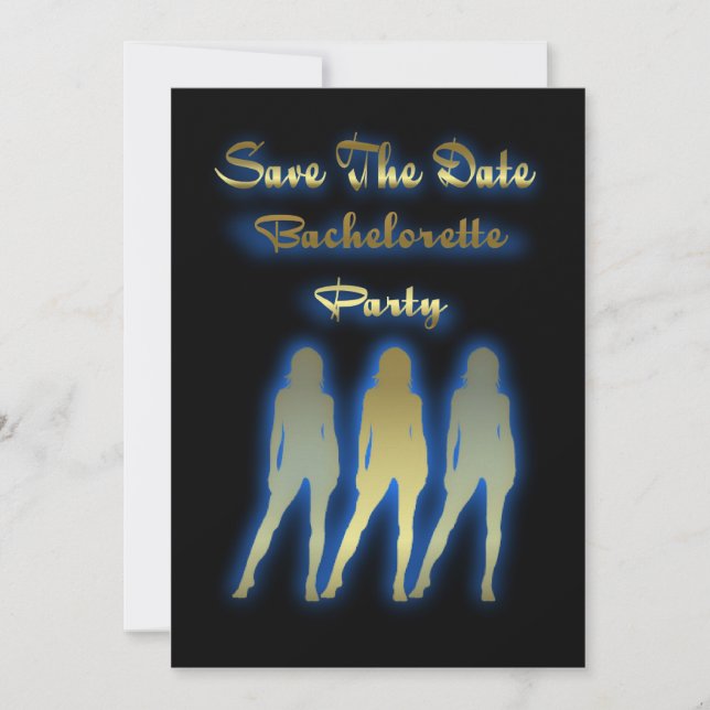 Save The Date Invitation Bachelorette Party (Front)