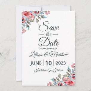 Save The Date Invitation Cards