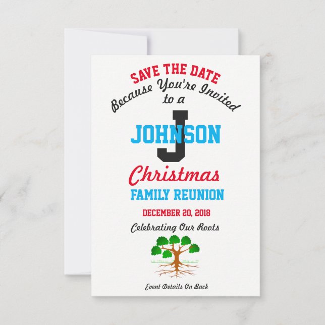 Save the Date Invitation Combo - Family Reunion  - (Front)
