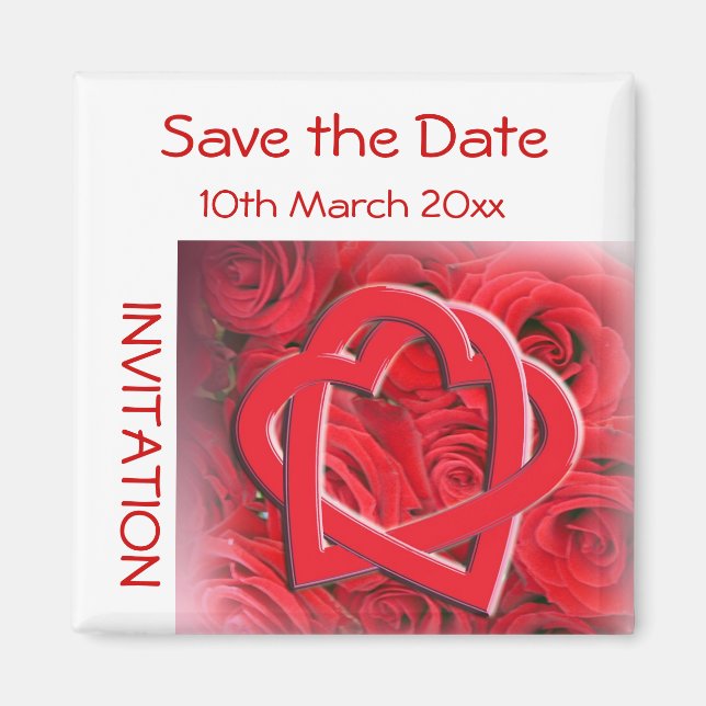 Save the Date Invitation Magnet (Front)