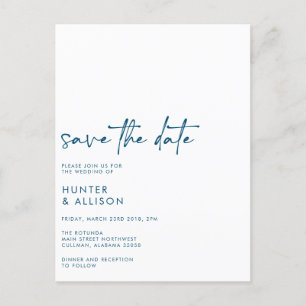 Save The Date Invitation Postcard