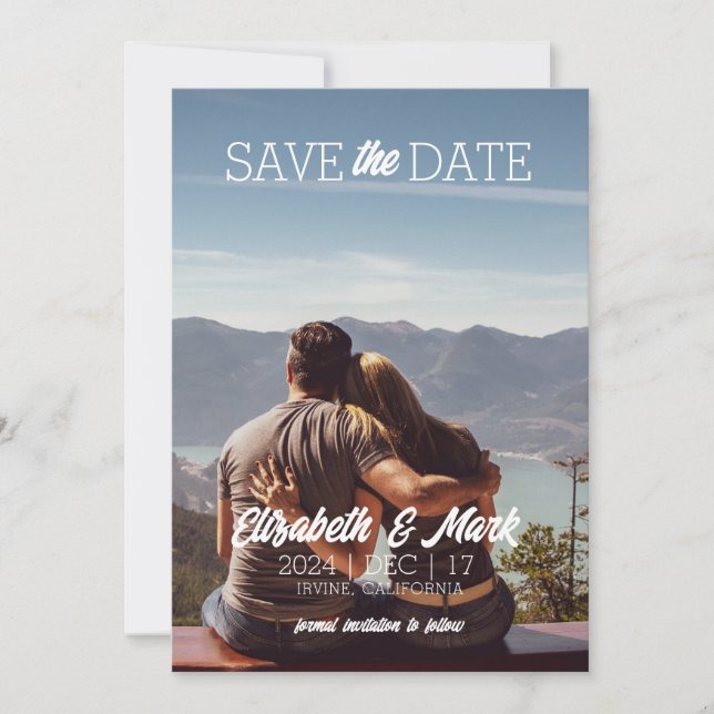 Save the Date Invitation Template (Front)