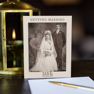 Save The Date Invitation Wedding Couple Postcard