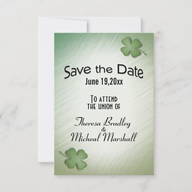 Save the Date Irish Dream Wedding (Front)