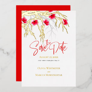 Save the Date Japanese Blossom Branch 