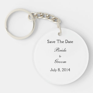 Save The Date Key Ring