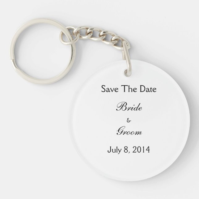 Save The Date Key Ring (Front)