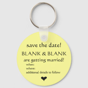 save the date keyring