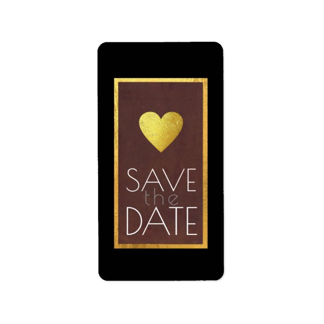 save the date label (Front)