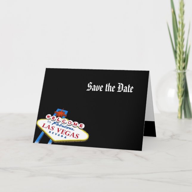 Save the Date Las Vegas Card (Front)