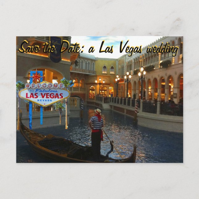 Save the Date Las Vegas Wedding Invite (Front)