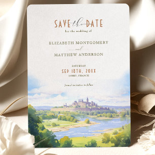 Save The Date LOIRE France Destination Invitation