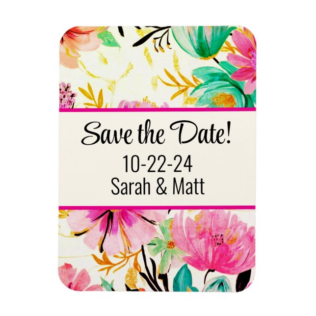 Save the date magnet (Vertical)