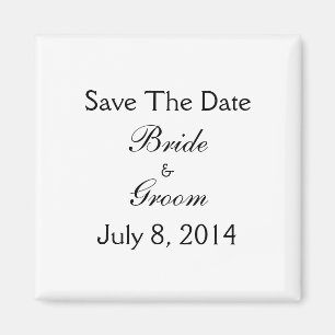 Save The Date Magnet