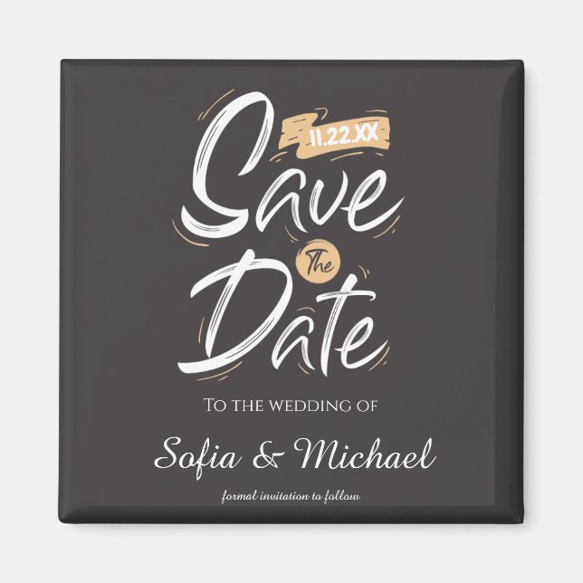 Save The Date Magnet (Front)
