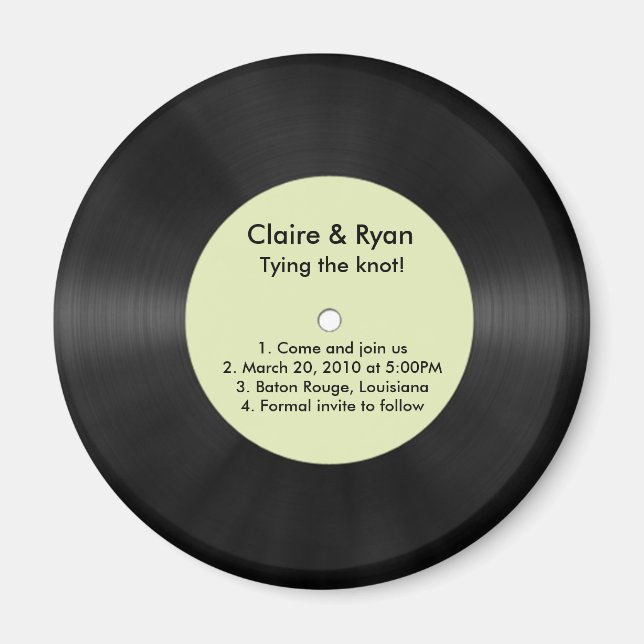 Save the Date Magnet (Front)