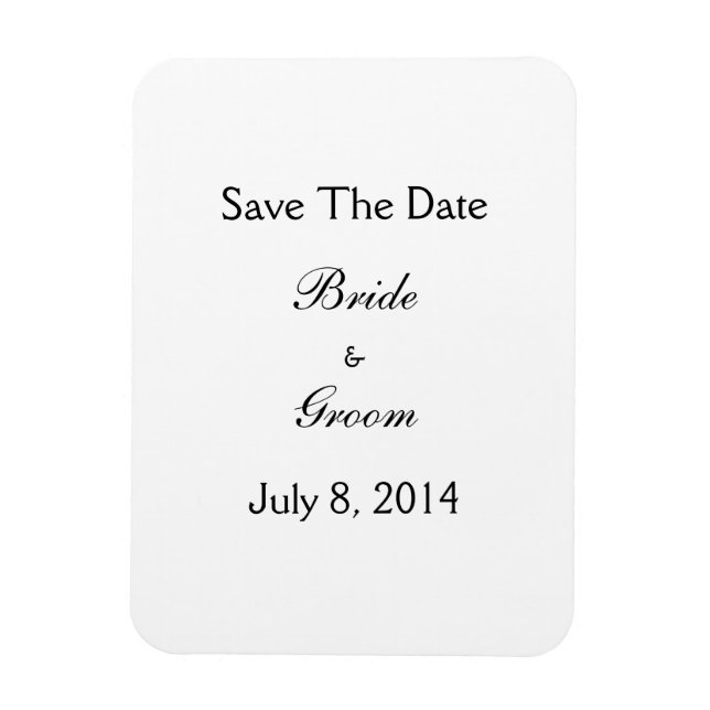 Save The Date Magnet (Vertical)