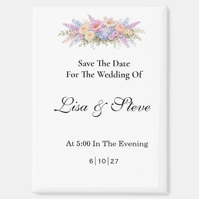 Save The Date Magnet (Front)