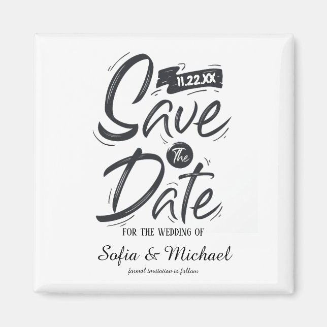 Save The Date Magnet (Front)