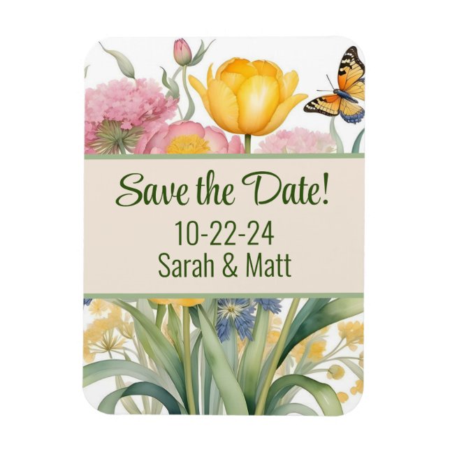 Save the date magnet (Vertical)