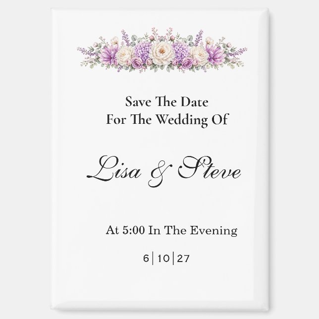 Save The Date Magnet (Front)