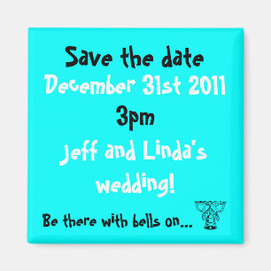 Save the date magnet