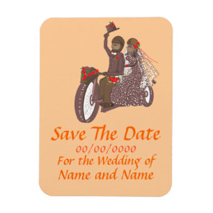 Save The Date Magnet Biker / Motorcycle weddings