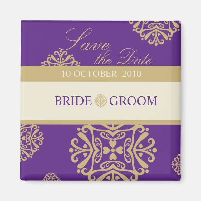 SAVE THE DATE MAGNET :: charm 10 (Front)