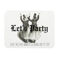 Save the date magnet, Offbeat wedding, Quirky