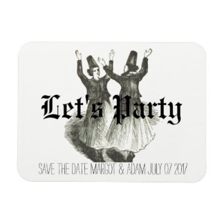Save the date magnet, Offbeat wedding, Quirky Magnet