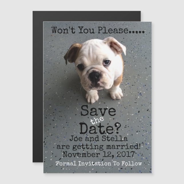 Save The Date Magnetic Invitation (Front/Back)