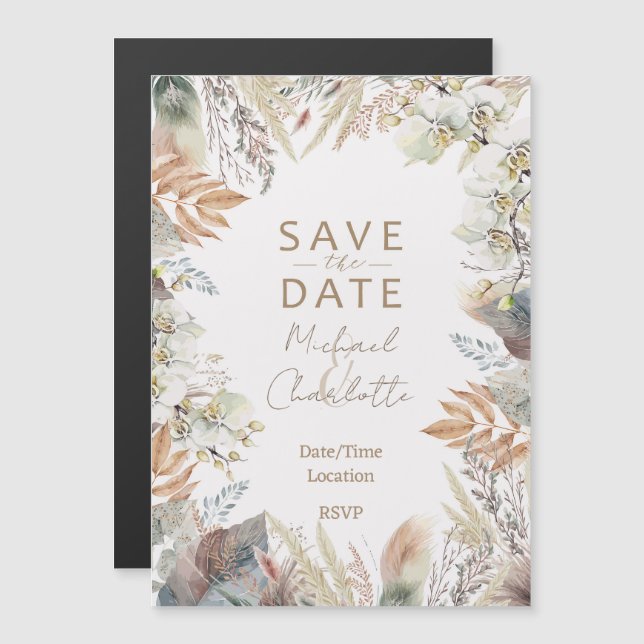 SAVE THE DATE MAGNETIC INVITATION (Front/Back)