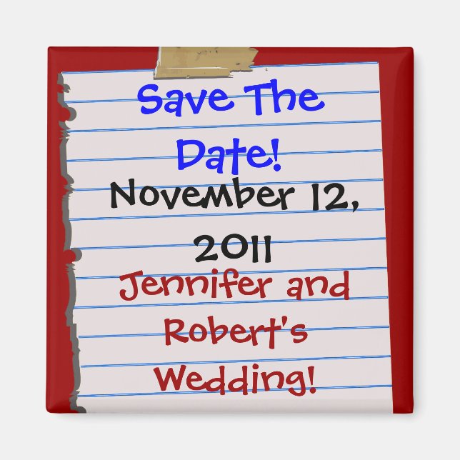 Save The Date! Magnets (Front)