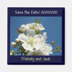 Save the Date! magnets Wedding magnet Blossoms