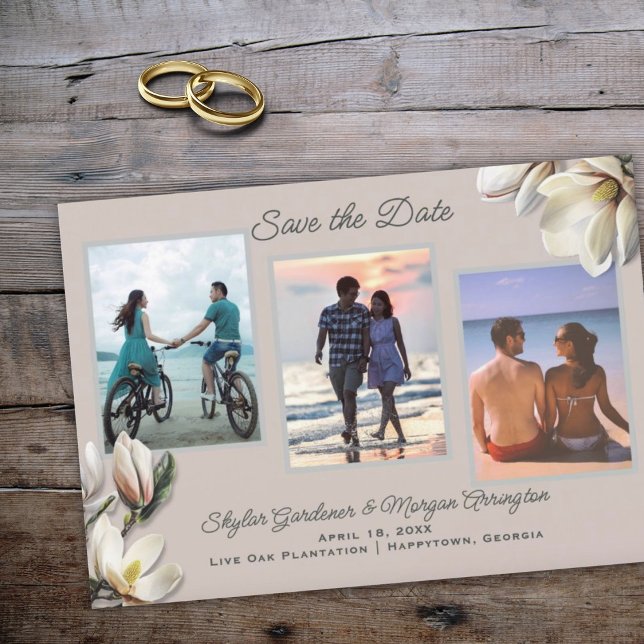 Save the Date Magnolia Wedding Announcement (Creator Uploaded)