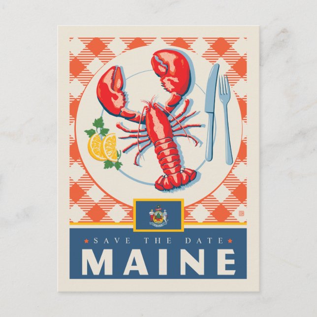 Save the Date | Maine Invitation Postcard (Front)