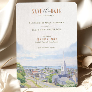 Save The Date Martha’s Vineyard, Massachusetts Invitation