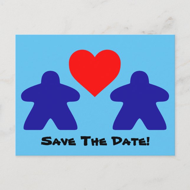 Save The Date Meeple Invitations (Front)