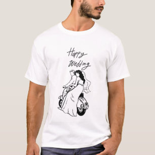 Save The Date Modern Minimal Wedding Design T-Shirt