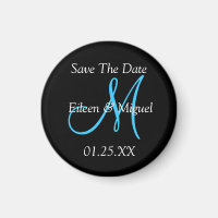 Save The Date Monogram Custom Wedding Information