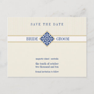 SAVE THE DATE :: motif 1 Announcement Postcard