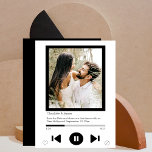 Save The Date Music Player First Dance Photo<br><div class="desc">Novelty and modern Save The Date Music Player First Dance Photo template  -  Personalised modern flat card add your own photograph and text - change the text to suit your requirements - wedding cards from Ricaso</div>