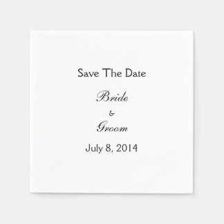 Save The Date Napkin