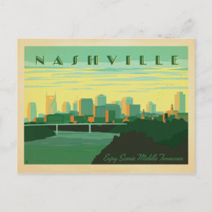 Save the Date   Nashville, TN - Skyline Announcement Postcard