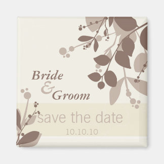 SAVE THE DATE :: nature - vanilla latte mocha Magnet