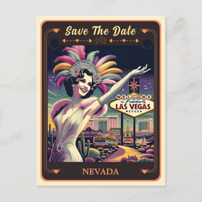 Save the Date | Nevada Invitation Postcard (Front)