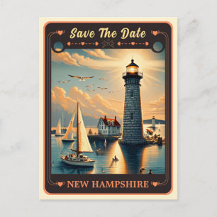Save the Date New Hampshire Invitation Postcard