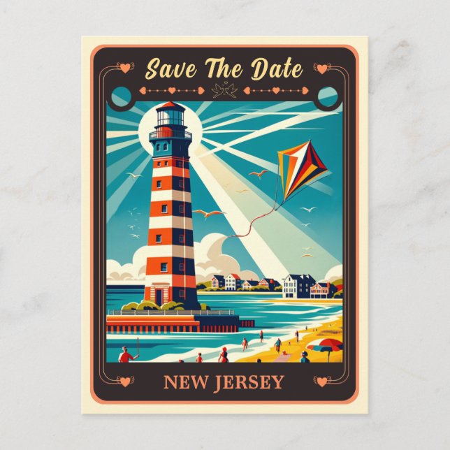 Save the Date | New Jersey Invitation Postcard (Front)