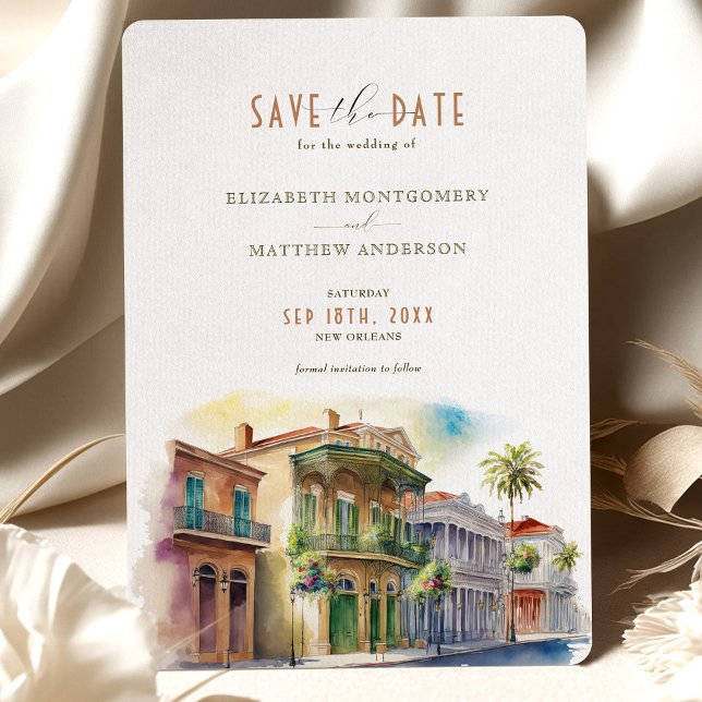 Save The Date New Orleans City Destination Invitation (Creator Uploaded)